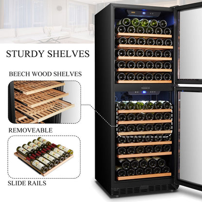 Lanbo Appliances Appliances 133 Bottle Dual Door Wine Cooler