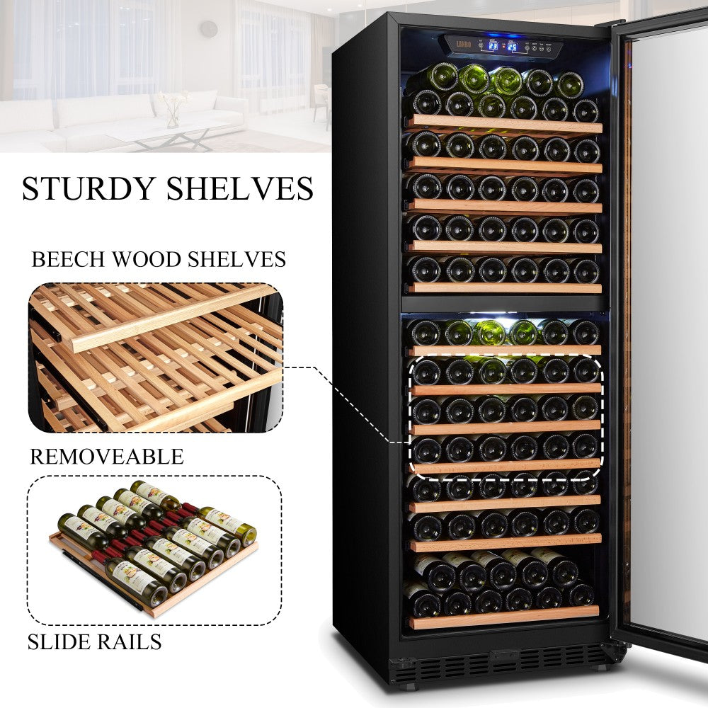 Lanbo Appliances Appliances 138 Bottle Dual Zone Wine Cooler