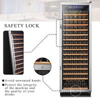 Lanbo Appliances 165 Bottle Single Zone Wine Cooler