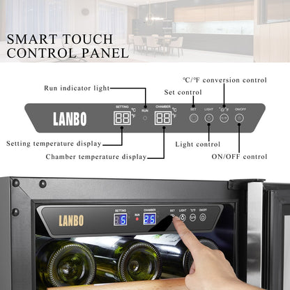 Lanbo Appliances Appliances 46 Bottle Dual Zone Wine Cooler