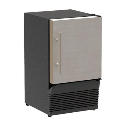 Marvel 14-In Low Profile Compact Crescent Ice Machine Stainless Steel Solid Reversible Door