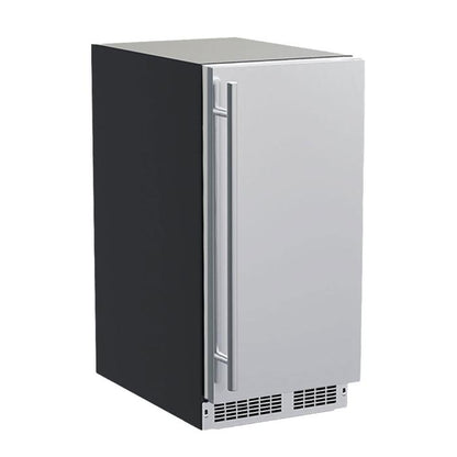 Marvel 15 inch Low Profile Nugget Ice Machine Pump  Stainless Steel Solid Reversible Door