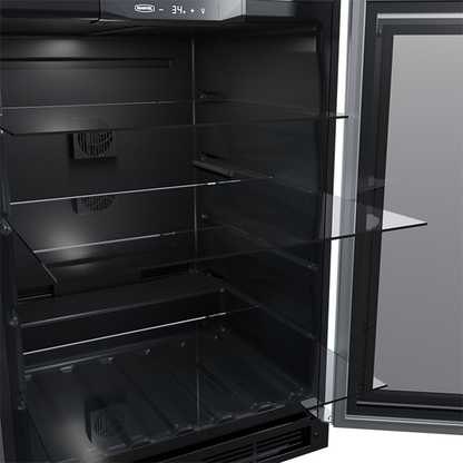 Marvel 24-In Built-In High-Capacity Beverage Center Stainless Steel Glass Reversible Door