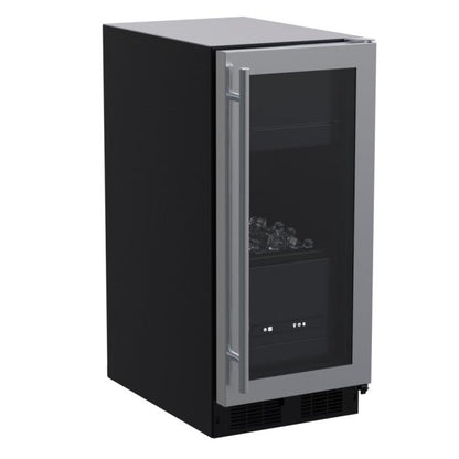 Marvel 15-In Built-In Clear Ice Machine Stainless Steel Glass Reversible Door