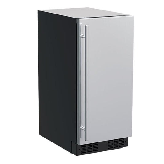 Marvel 15-In Built-In Clear Ice Machine Stainless Steel Solid Reversible Door