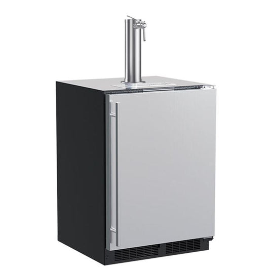 Marvel 24-in Built-in Dispenser with Single Wine & Beverage Tap Stainless Steel Solid Reversible Door