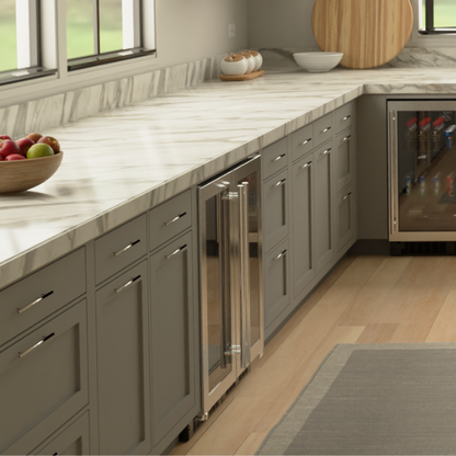 Marvel 15-In Built-In High-Efficiency Single Zone Wine Refrigerator Stainless Steel Glass Reversible Door