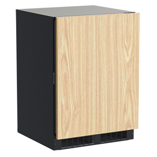 Marvel 24-In Built-In High-Efficiency Single Zone Wine Refrigerator Panel Ready Solid Reversible Door With Display Rack