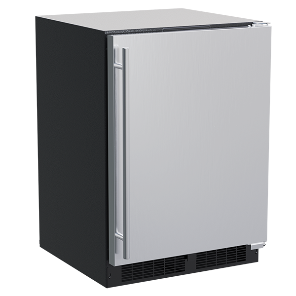Marvel 24-In Built-In High-Efficiency Dual Zone Wine Refrigerator Stainless Steel Solid  Reversible Door