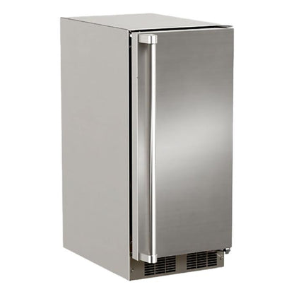 Marvel 15-In Outdoor Built-In Clear Ice Machine For Gravity Drain Applications Stainless Steel Solid Reversible Door