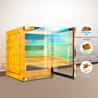Raching MON800A Precision Electric Cigar Humidor Cabinet | 500–600 Cigars | ±1% Climate Control
