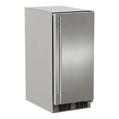 Marvel 15 inch Outdoor Nugget Ice Machine  Stainless Steel Solid Reversible Door