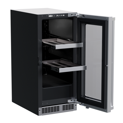 Marvel 15-In Professional Built-In Beverage Center With Stainless Steel Glass Lock Reversible Hinge