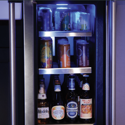 Marvel 15-In Professional Built-In Beverage Center With Stainless Steel Solid Lock Reversible Hinge