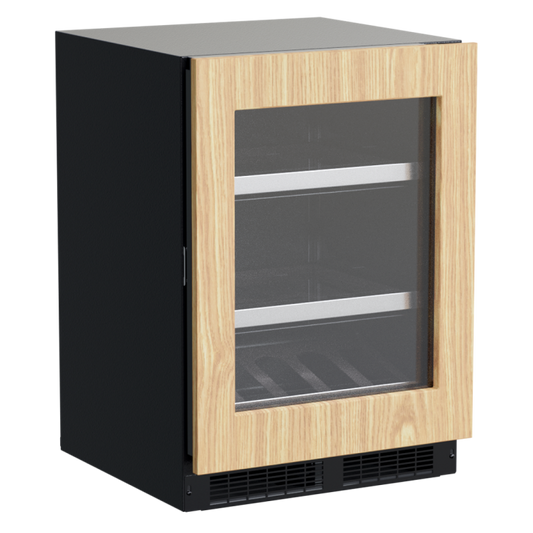 Marvel 24-In Professional Built-In Beverage Center With Panel Ready Glass Lock Reversible Door