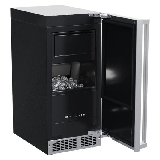 Marvel 15-In Marvel Professional Clear Ice Machine With Pump Included Stainless Steel Solid Reversible Door