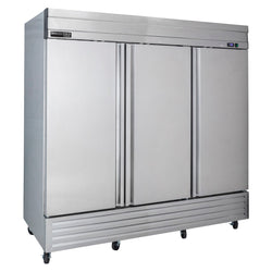 Maxx Cold V-Series 3 Door Reach-In Freezer, Bottom Mount