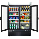 Maxx Cold V-Series Double Glass Door Merchandiser Refrigerator