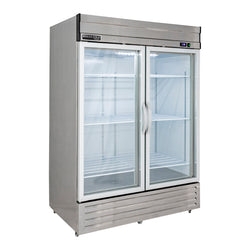 Maxx Cold V-Series 2 Glass Door Reach-In Refrigerator, Bottom Mount