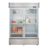 Maxx Cold V-Series 2 Glass Door Reach-In Refrigerator, Bottom Mount