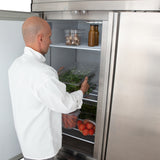 Maxx Cold V-Series 3 Solid Door Reach-In Refrigerator, Bottom Mount