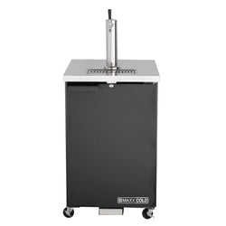 Maxx Cold 23 Inch Beer Tower / Dispenser (204 L) with Stainless Steel Top - Black