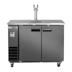 Maxx Cold 48 Inch Beer Tower / Dispenser (297L) with Stainless Steel Top - Black