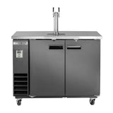 Maxx Cold 48 Inch Beer Tower / Dispenser (297L) with Stainless Steel Top - Black