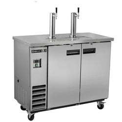 Maxx Cold 48 Inch 2 Liquids Beer Tower / Dispenser (297L) in Stainless Stee