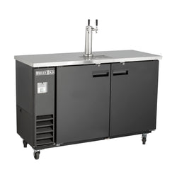 Maxx Cold 61 Inch Beer Tower / Dispenser (402L) with Stainless Steel Top - Black