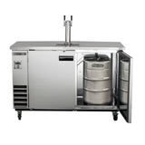 Maxx Cold 61 Inch Dual Beer Tower / Dispenser (402L) in Stainless Steel