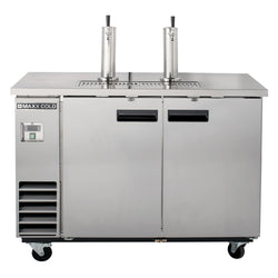 Maxx Cold 61 Inch 2 Liquids Beer Tower / Dispenser in Stainless Steel