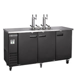 Maxx Cold 73 Inch Beer Tower / Dispenser (490L) with Stainless Steel Top - Black