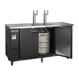 Maxx Cold 73 Inch Beer Tower / Dispenser (490L) with Stainless Steel Top - Black