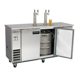 Maxx Cold 73 Inch 2 Liquids Beer Tower / Dispenser (490L) in Stainless Steel