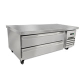 Maxx Cold 62 Inch Two-Drawer Refrigerated Chef Base in Stainless Steel, 8.8 Cu. Ft.