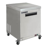Maxx Cold 27.5 Inch Single Door Undercounter Freezer, Stainless Steel