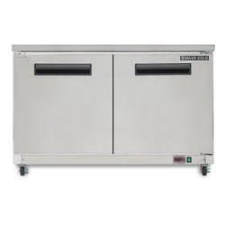 Maxx Cold 48.3 Inch Double Door Undercounter Freezer, Stainless Steel