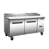 Maxx Cold X-Series Two-Door Refrigerated Pizza Prep Table