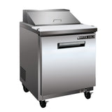 Maxx Cold 28.9 Inch Sandwich/Salad Prep Station in Stainless Steel