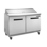 Maxx Cold 48 Inch Sandwich/Salad Prep Station in Stainless Steel