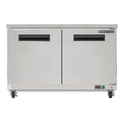Maxx Cold 48.3 Inch Double Door Undercounter Refrigerator, Stainless Steel