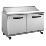 Maxx Cold 61 Inch Sandwich/Salad Prep Station in Stainless Steel