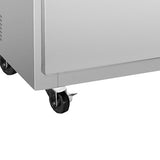 Maxx Cold 72 Inch Undercounter Refrigerator, Triple Door in Stainless Steel