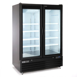 Maxx Cold 54 Inch Glass Door Merchandiser Freezer, Large Storage Capacity, Double Door  72 cuft