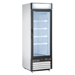 Maxx Cold 27 Inch Glass Door Merchandiser Freezer, Free Standing, 23 Cu. Ft.