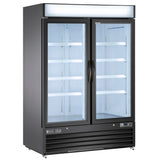 Maxx Cold 54 Inch Double Door Merchandiser Refrigerator, Free Standing, 48 Cu. Ft.