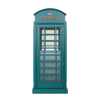Ram Game OEBRCB - English Phone Booth Bar Cabinet - Green