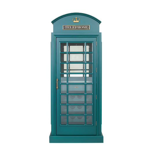 Ram Game OEBRCB - English Phone Booth Bar Cabinet - Green