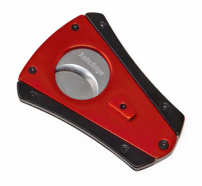 Prestige Import Group High Quality Anodized Aluminum Wing Bladed Guillotine Cutter (Red & Black) (64 Ring)